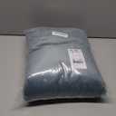 RYB HOME Velvet Curtains 90 inches Length, Back Tab & Rod Pocket Soft Fabric Curtains & Drapes for Bedroom Room Divider, Stone Blue, W 62 x L 90, 2 Panels Set