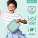 Bentgo Kids Bento-Style 5-Compartment Leak-Proof Lunch Box - Ideal Portion Sizes for Ages 3 to 7 - Durable, Drop-Proof, Dishwasher Safe, PFAS & BPA-Free & Made with Food-Safe Materials (Green)