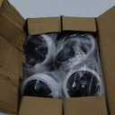 HOLKIE Leveling Stem Casters Set of 4 Heavy Duty Retractable Caster Wheels, 1/2" and M12 Stem Size, Total Capacity 4960 Lbs, Adjustable Wheel with Ratchet Handle for Workbench, Machine, Equipment