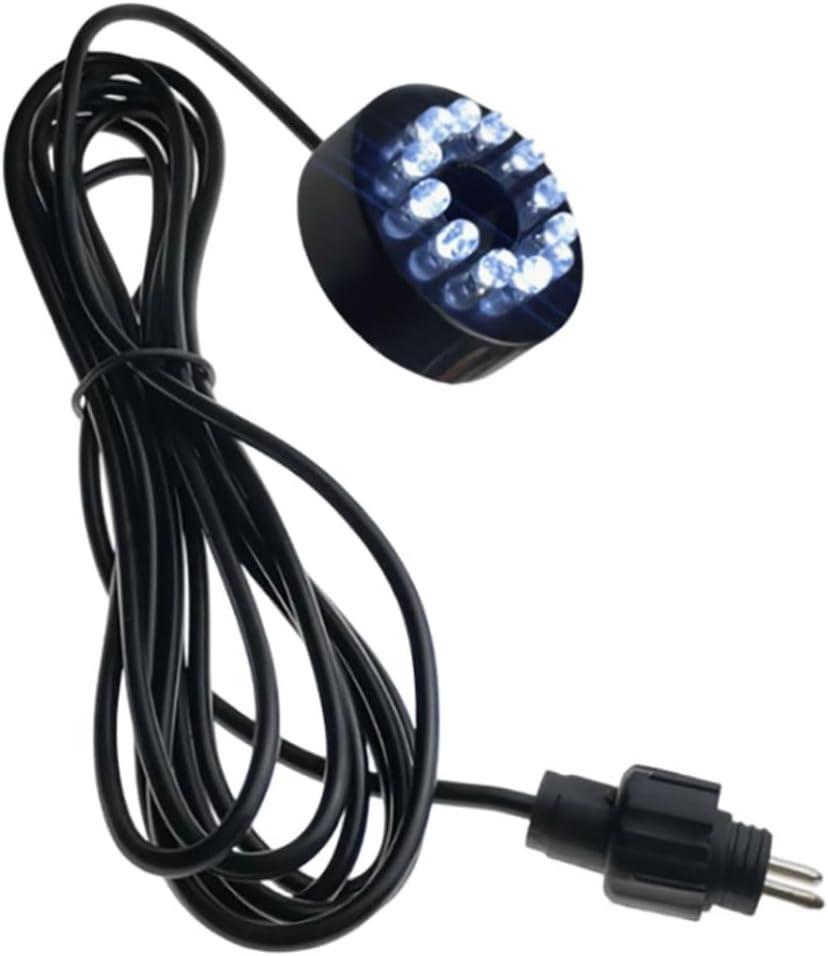 Replacement 12V Underwater 12-LED Lights Ring Submersible Fountain Pond Underwater Lights (White)