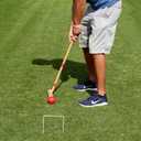 Driveway Games Portable Croquet Set.Wood Mallets, Balls, & Bag.