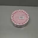 2 x 50PCS Pink Gingham Birthday Plates, 7 inch Disposable Gingham Cake Plates Plaid Dessert Plates for Picnic Barbecue Baby Shower Wedding Birthday Party Decorations