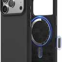 elago for iPhone 17 Pro Case, Premium Magnetic Silicone Case, Compatible with MagSafe, Liquid Silicone Material, Protective Cover, Shockproof, Slim Phone, 6.3 inch (Black)