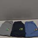 GFQLONG Toddler Boys 3 Pack Cotton Active Jogger Pants,Kids Cartoon Sweatpants Casual Lounging Bottoms (4-5T, Excavator+ Bulldozer+ Bus)