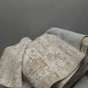 Madane 8x10 Area Rugs for Living Room, Machine Washable Vintage Natural Rug with Non-Slip Backing, Soft Large Throw Rug, Thin Carpet for Bedroom Dining Room Farmhouse (8 x 10, Beige/Brown)