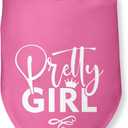 Pretty Girl Dog Bandana Dog Birthday Girl Bandana Pink Funny Gender Reveal Pet Accessories for Pet Lovers Gifts Scarf for Small Medium Dogs & Cats