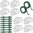 Hicarer 18 Pcs Floral Boutonniere Magnets Corsage Brooches Sets Include Corsage Wristlet Bands Flower Magnets Green Floral Wrapping Tapes for DIY Flower Pins Buttonhole Making Accessories