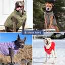 Spark Paws Dog Winter Jacket, Water-Resistant Coat, Warm Reflective Windproof Fleece-Interior, for Large Dogs - Cosmic - XL