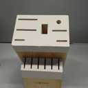 CAROTE 14 Pieces Knife Set with Block, Forged, High Carbon Stainless Steel Sharp Blade Block Knife Set, Dishwasher Safe Cutlery, Cream