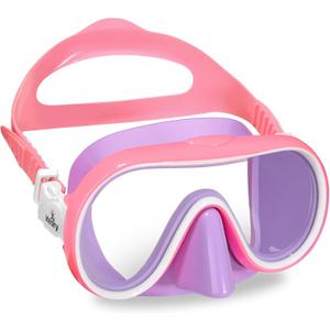 2 x Keary Kids Swim Goggles Nose Cover Swimming Mask Wide View Girls Boys 5-16 | Swimming Goggles for Kids Children Toddler Youth Anti Fog UV Protection Silicone Durable Flat PC Lens Easy to Wear Pool Water