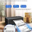 Shipping Label Printer 4x6 Bluetooth Thermal Label Printer for Small Business, Warehouse or Home Office, Compatible with Windows iOS Android Mac, USPS Amazon Etsy
