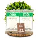 ECO amenities Bar Soap Bulk - 100 Pack, 1.0 oz Travel Size Soap Bars - Individually Wrapped For Hotels - Great for Vacation Rental and Airbnb Toiletries or Hygiene Kits Supplies (100 Ounce (Pack of 1))