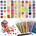CellLuck Resin Decoration Accessories for DIY Crafts, Resin Jewelry Making Kit for Beginners with Glitter Flakes, Sequins, Dried Flowers for Handicrafts, Gift - Making,etc