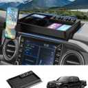 Autorder Phone Holder Mount for Toyota Tacoma 2016-2023 Accessories Center Console Dashboard Organizer with Gopro Mount 360 Rotation Phone Stand with Anti-Slip Mat Hands-Free Shockproof
