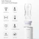 Portable Bottle Warmer for Travel, Comes with A Feeding Bottle,Warmer with Fast Heating, Safety Material Baby Bottle Warmer, Rechargeable Bottle Warmer for Breastmilk
