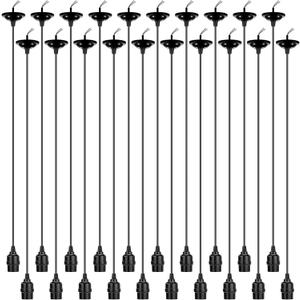 Retisee 20 Pack Hanging Pendant Light Cord Kit Bulk Set E27 Base 4ft Adjustable Hanging Heavy Duty Industrial Edison Bulb Lamp Swag Light Kit for Kitchen Dining Room Terraces, Restaurants, Cafes, Bars