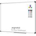 XBoard Magnetic Dry Erase Whiteboard 48 x 36 Inch, 4' x 3' Premium White Board for Wall with Marker Tray, Silver Aluminum Frame Presentation Board for Home Office Classroom