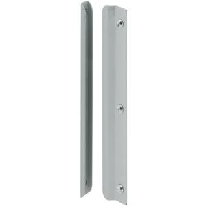 Prime-Line U 9511Brass Single Bore Hole Lock and Door Reinforcement Plate for 1-3/8 in. Thick Doors, Brass Finish (Single Pack)
