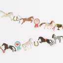 Meri Meri Horse Party Banner (Pack of 1). 13' Party Garland Including Excess Cord