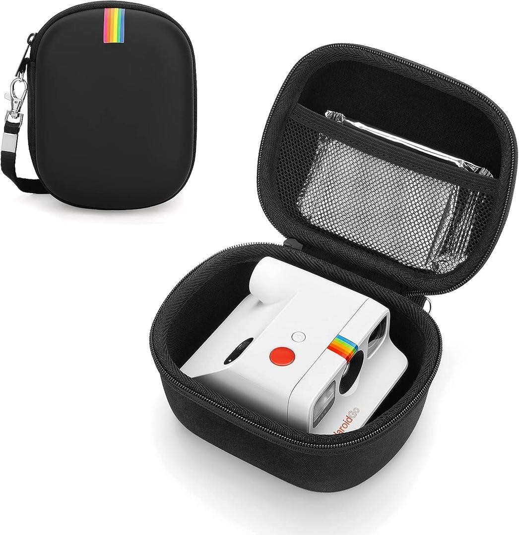 Yinke Case for Polaroid Go 9035/ 9071/ 9070 Instant Mini Camera, Hard Organizer Portable Carry Travel Cover Storage Bag (Black)