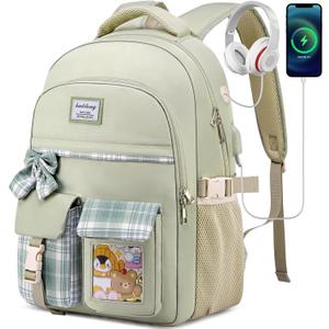 kadilong School Backpack for Girls,Kids Bookbag for Middle High School,Laptop Backpack Women Mochila para Nias