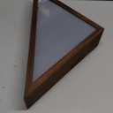 DICOSMETIC Wooden Flag Display Case for 3"x5" Folded American Flag 44x23x8.5cm Small Military Flags Frame Wall Mounted Flag Cases for Veterans with Clear Acrylic Windows for Home Decor