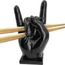Drumstick Holder, Black Drum Stick Rack with Anti-Roll Base, Wizard Wand Display Stand, Funny Gift for Drummer