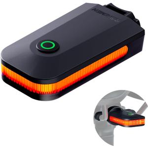 RAVEMEN CL01 Bike Tail Light, 300° WideAngle Rear Bicycle Light for Night Riding, Saddle Mount Bike Taillight Safety Accessories with Auto On/Off, Brake Sensing, 5 Modes, 2 Mounting Ways