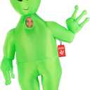 Morph Kids Alien Inflatable Costume, Unisex-Kids Costume, Plus Size, Polyester, Halloween
