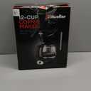 Mueller 12-Cup Drip Coffee Maker - Borosilicate Carafe, Auto-Off, Reusable Filter, Anti-Drip, Keep-Warm Function, Clear Water Level Window Coffee Machine, Kitchen Essentials & Accessories (Black)