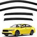 Accord Rain Guards - Window Visors for Honda Accord 2023-2025 2026, Out-Channel Side Window Rain Guards for Accord Accessories, 4PCS, Black, Car Accessories
