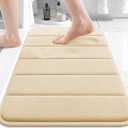 Buganda Memory Foam Bath Mat 47 x 24, Ultra Soft Absorbent Bathroom Rugs