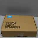 Veise Fingerprint Door Lock Set, Keyless Entry Door Lock, Front Handle Set, Electronic Keypad Deadbolt with Lever Handle, 2 Keys, Auto-Locking, One-time Codes, Easy to Install, Matte Black