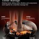 CuPiLo Foot Massager FSA Eligible HSA, 5 Compression Levels & Deep Kneading, Black
