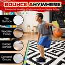 ALDWDY Silent Basketball Size 7 (29.5") Grooved Airless Indoor Basketball for Quiet Dribbling and Indoor Training, Pro PU Foam Ball Real Feel Higher Bounce Quieter