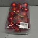 RoseCraft 30PCS Christmas Ball Ornaments, 2.36" Red Shatterproof Ornament Set for Christmas Tree Hanging Decorations, for Home Holiday Xmas Party Decor.