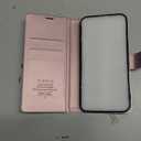 Wallet Case for iPhone 16, RFID Blocking Credit Card Holder, PU Leather Folio Flip Kickstand Protective Shockproof Cover for Apple 16 (Pink, for iPhone 16-6.1'')