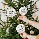 4 x Because Someone We Love is in Heaven, Memorial Christmas Ornament, Condolence Gifts for Loss of Loved One, Sympathy Gifts, Memorial Gifts