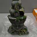 PINVNBY Aquarium Buddha Head Statue Decorations, Fish Tank Resin Large Buddha Sculpture Ornament, Betta Hideout Cave Sleep Rest Play for Small Fish Shrimp Lizard Gecko Small Reptile