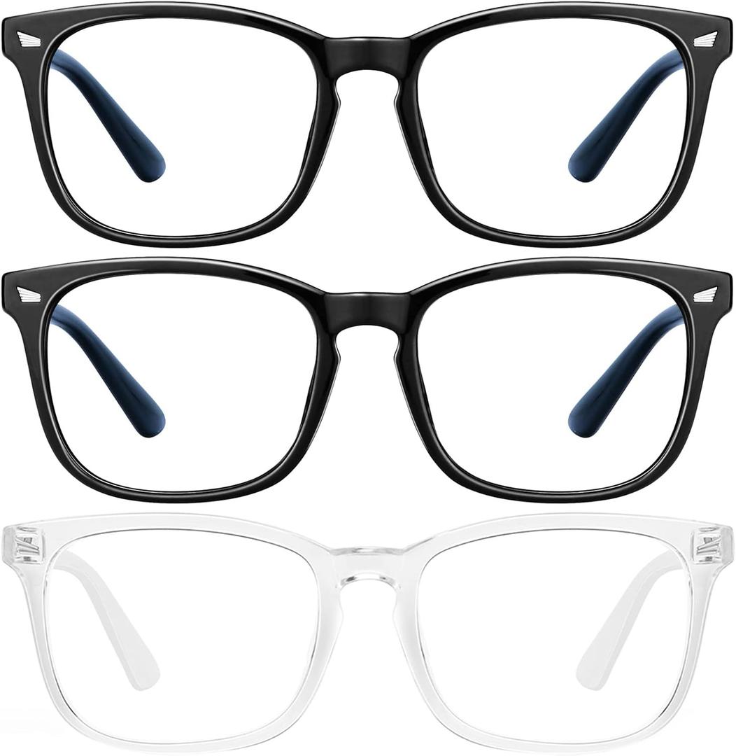 hunsquer Blue Light Glasses for Woman/Men Computer Blue Light Glasses (806803blackblacktoumin)