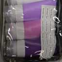 INSFIT Portable Travel Bottles, TSA Approved Leak Proof Containers for Toiletries, BPA Free Refillable Accessories for Shampoo, Body Wash, Liquids (4 Pack) (2 Ounce, Purple 2oz)