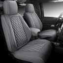 Faux Leather Custom Car Seat Covers Fit for 07-22 Jeep Wrangler JK/JL 2/4 Doors 4XE Sahara Unlimited Sport Snuggly Gladiator (07-22 Full Set Grey, (2 door))