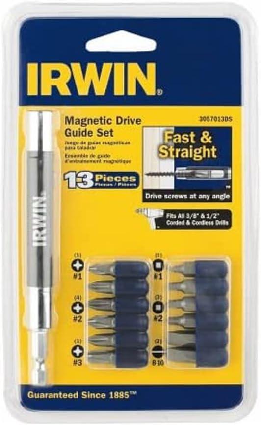 IRWIN IWAF1213 Magnetic Drive Guide Set, 13-Piece