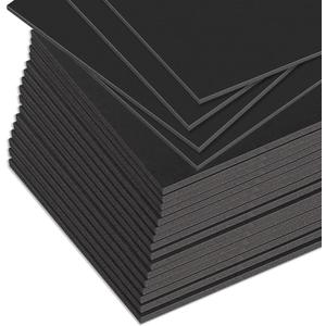 20 Pack 11.7"x16.5" Black Foam Board, 1/5"(5MM) Thick, A3 Size, Foam Core Backing Board Poster Foam Board Sheets for Presentations, School, Office & Art Projects