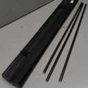 Cordless Light Filtering Mini Blind, 26 x 64 in, Black