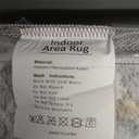 Art&Tuft Washable Rug, Anti-Slip Backing Abstract Area Rug 5x7, Stain Resistant Rugs for Living Room, Foldable Machine Washable Area Rug(TPR18-Navy, 5'x7')