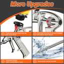 Preciva Foam Gun, Aluminum Alloy Foaming Gun Heavy Duty PU Expanding Caulking Gun Spray Application Applicator for Caulking, Filling, Sealing, Home and Office Use