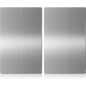 Gisafai 2 Pcs Stainless Steel Hand Dryer Wall Splash Guard 24 x 16 Inch Wall Splash Guard Backsplash Protector Panel with Ultra Strength Adhesive for Bathroom, Kitchen, Restroom