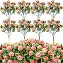 10 Pcs Fake Peach Branches 12.6 Inch Realistic Artificial Peach Fruits Bouquet with Leaves Fruit Decorations for Vase Home Decorations Baby Shower Party
