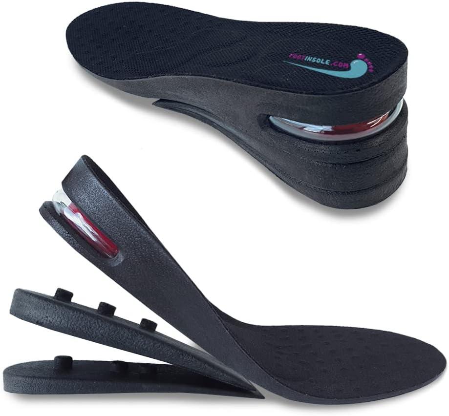Height Increase Shoe Insoles with Air Cushion (3 Layers (2.5" UP) (Women's 5.5-9.5))
